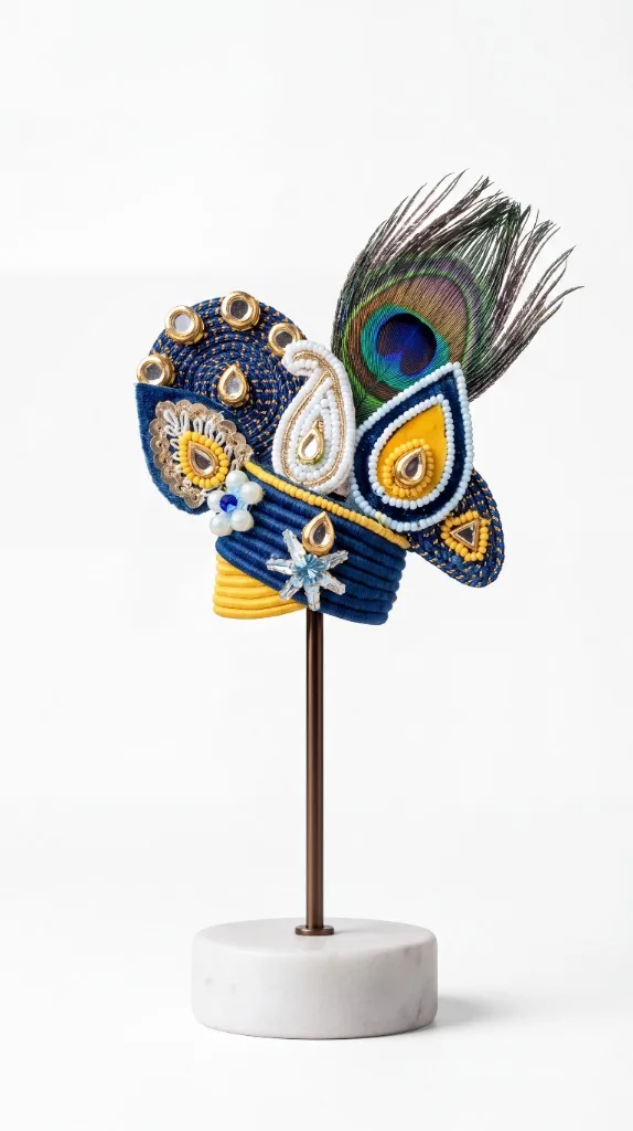 Vrindavan Peacock Pagdi Mukut