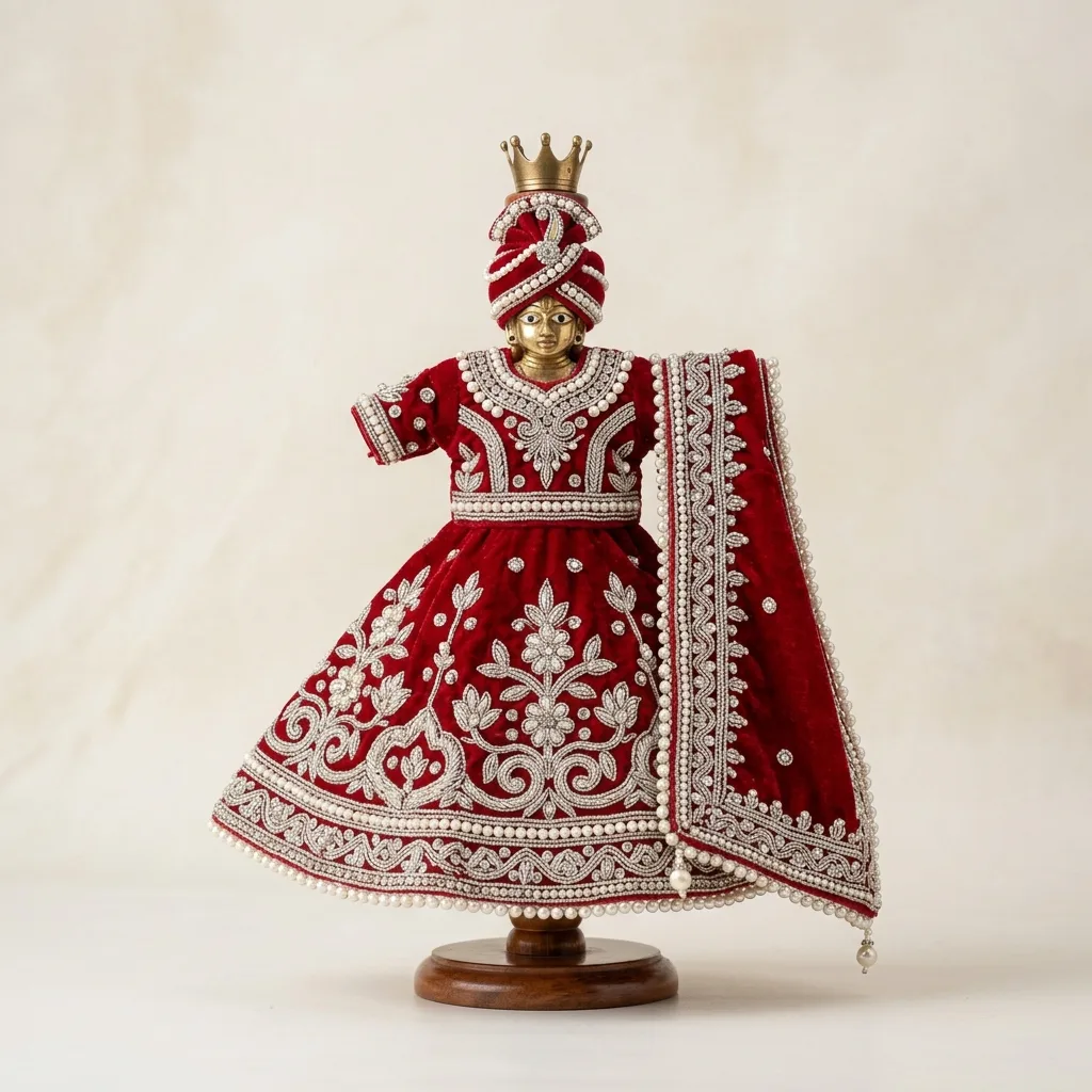Premium Velvet Pearl Poshak
